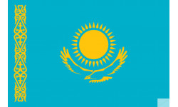 Drapeau Kazakhstan (5x3.3cm) - Sticker/autocollant